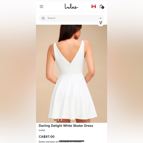 Lulus white dress - Picture 2 of 4